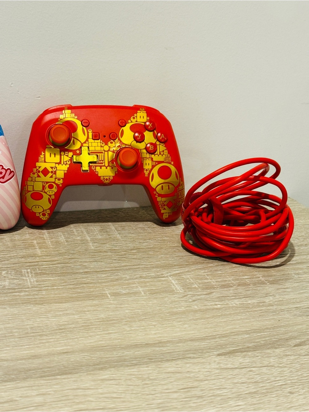 Lot of 2 PowerA Enhanced Wireless Controllers Nintendo Switch - Kirby & Mario - Picture 4 of 6